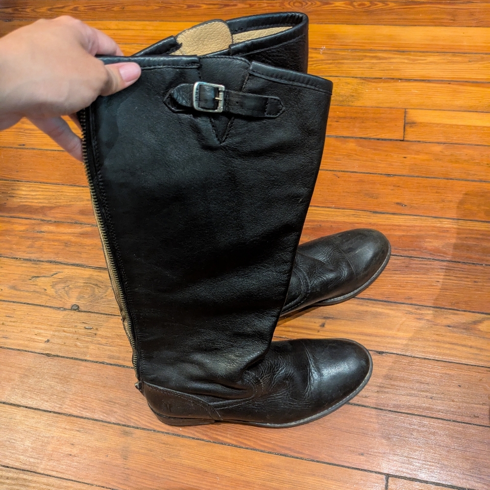 Frye Back Zip Boots